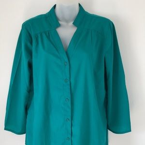 BR Hunter Green Button Down